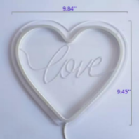 Herz Pink - mit "Love" Gravur